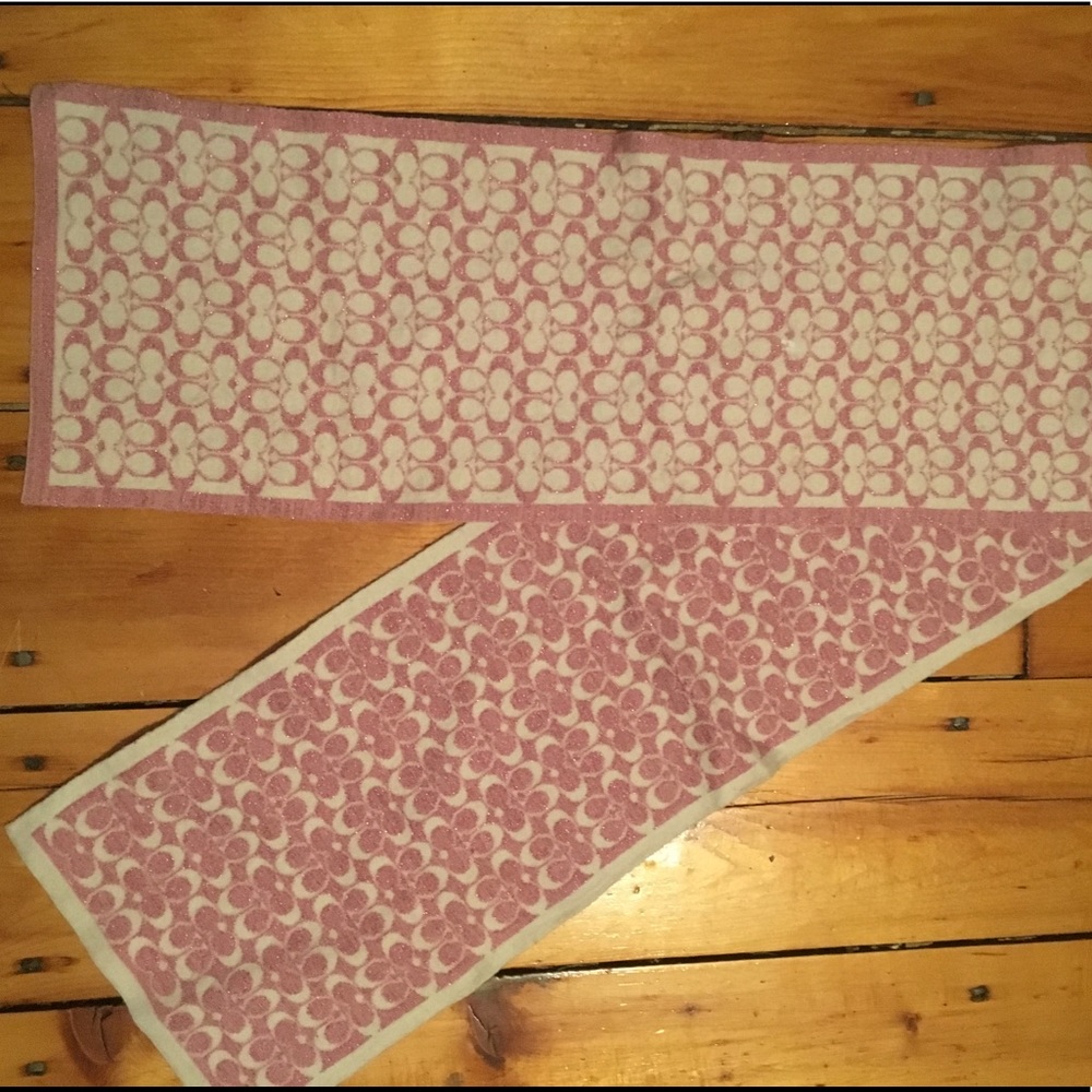 Coach wool scarf reversible